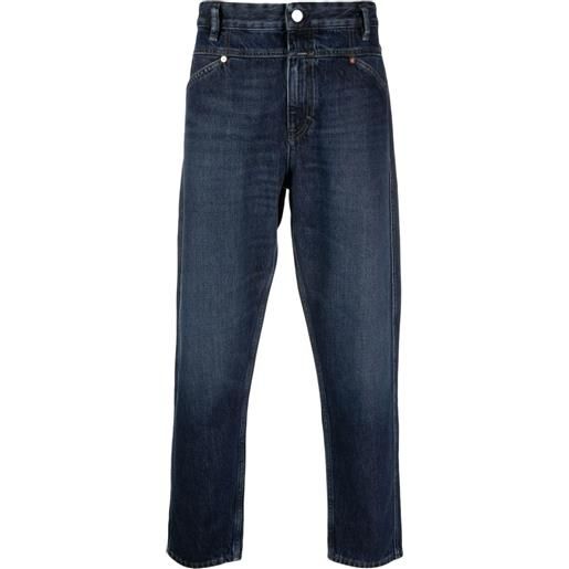 Closed jeans x-lent affusolati con vita media - blu