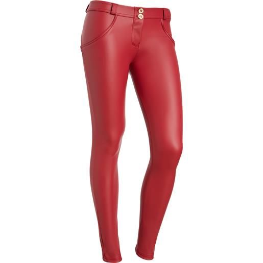 Freddy pantaloni push up wr. Up® vita bassa in similpelle ecologica