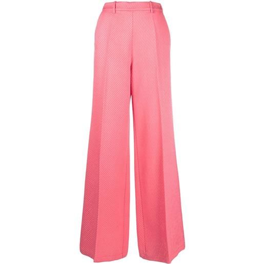 Forte Forte pantaloni a righe jacquard - rosa