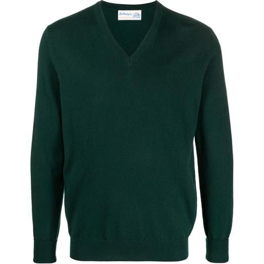 Ballantyne maglione con scollo a v - verde