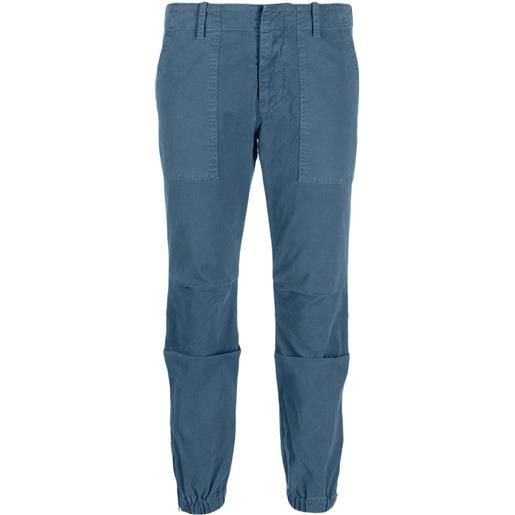 Nili Lotan pantaloni affusolati con chiusura nascosta - blu