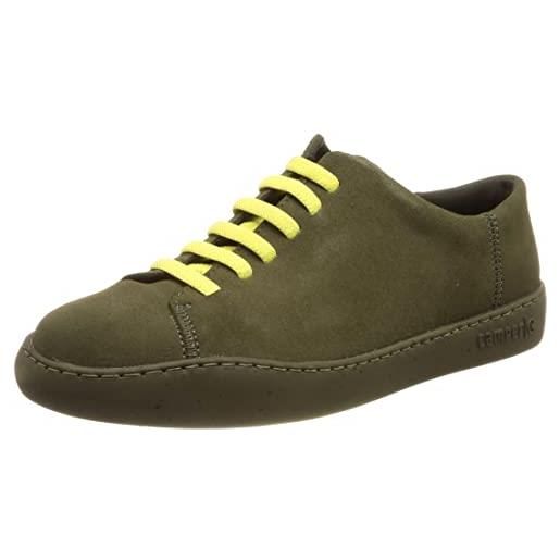 Scarpa stingata casual Camper Runner verde scuro in pelle