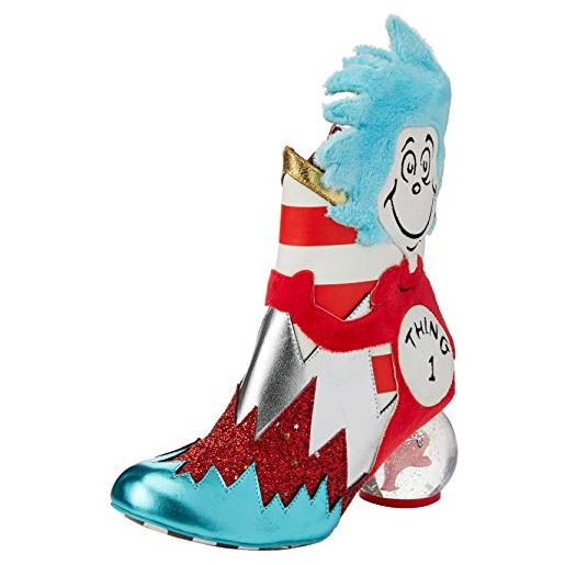 Irregular Choice up with a fish, stivaletto donna, bianco rosso, 37 eu