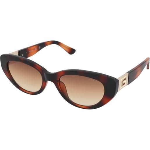 Guess gu7849 53f | occhiali da sole graduati o non graduati | prova online | plastica | cat eye | havana, marrone | adrialenti