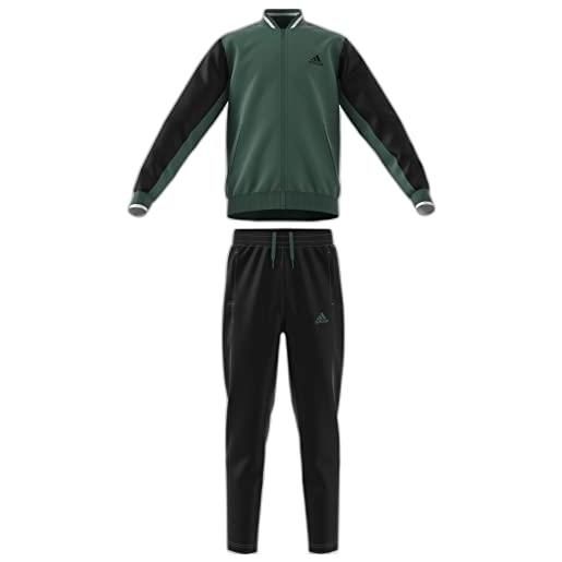 adidas u tgthr ts set sportivo, nero (oxiver/), 12 anni unisex-bimbi