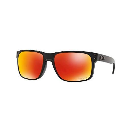 Oakley holbrook 9102f1 occhiali da sole, grigio (polished black), taglia unica uomo