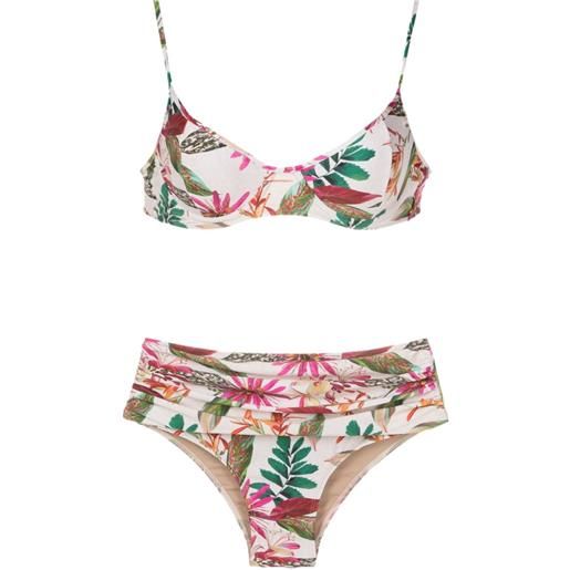 Lygia & Nanny set bikini liliane con stampa - bianco