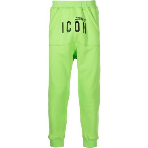 Dsquared2 pantaloni sportivi con stampa - verde