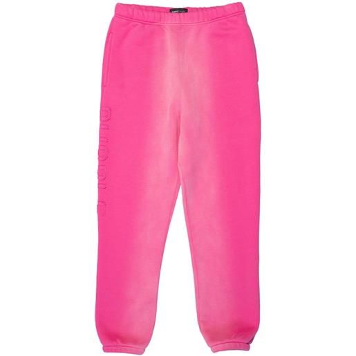 Purple Brand pantaloni sportivi con applicazione - rosa