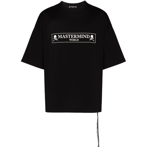 Mastermind World t-shirt box logo oversize - nero