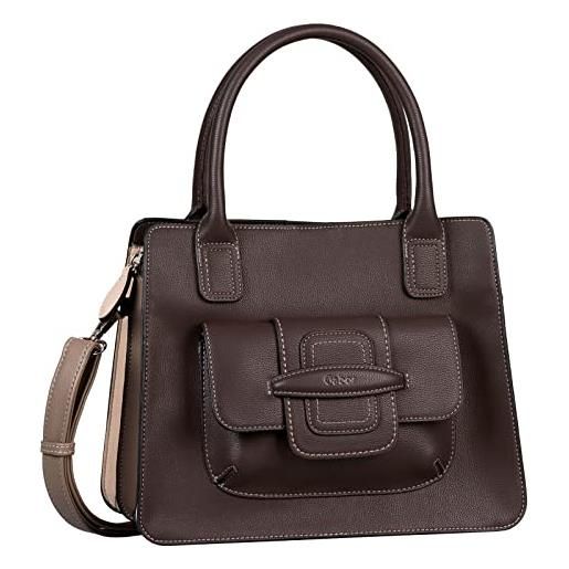Gabor bags anouk, shopper con zip l donna, mixed brown, l