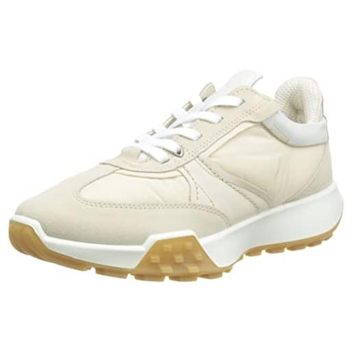 ECCO ecco retro sneaker w, scarpe da ginnastica donna, limestone white, 41 eu