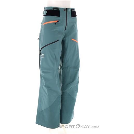 Ortovox 3l deep shell donna pantaloni da sci alpinismo