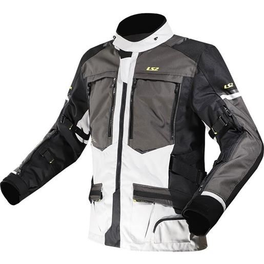 LS2 giacca norway man jacket black grey yellow | LS2