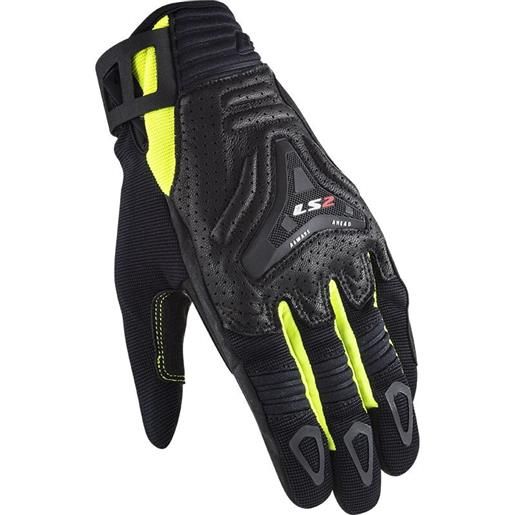 LS2 guanti all terrain man gloves black h-v yellow | LS2