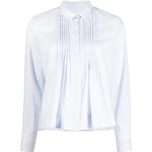 Bonpoint camicia plissettata - blu