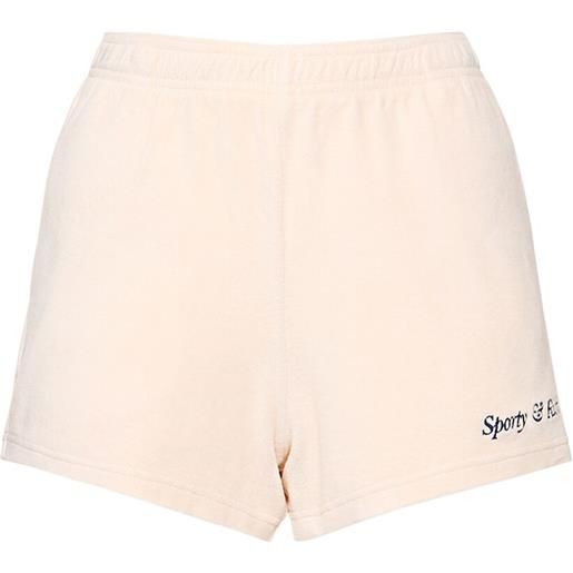 SPORTY & RICH shorts con ricamo logo