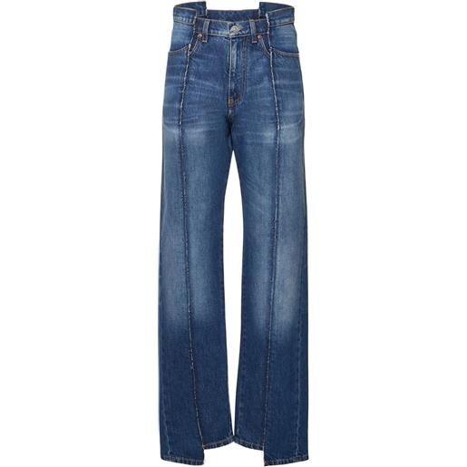VICTORIA BECKHAM jeans slim fit destrutturati in cotone