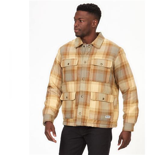 Marmot ridgefield sherpa flannel long sleeve shirt marrone m uomo