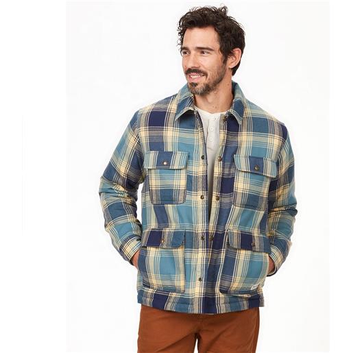 Marmot ridgefield sherpa flannel long sleeve shirt multicolor m uomo