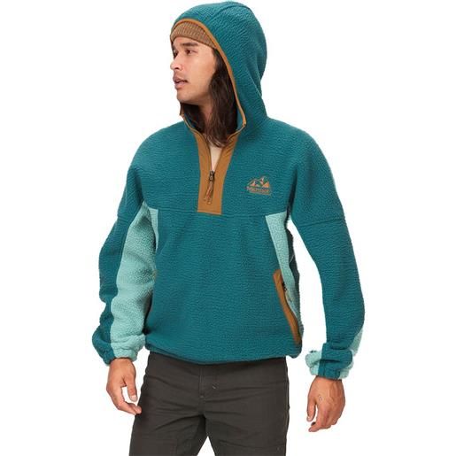 Marmot super aros hoodie fleece verde l uomo