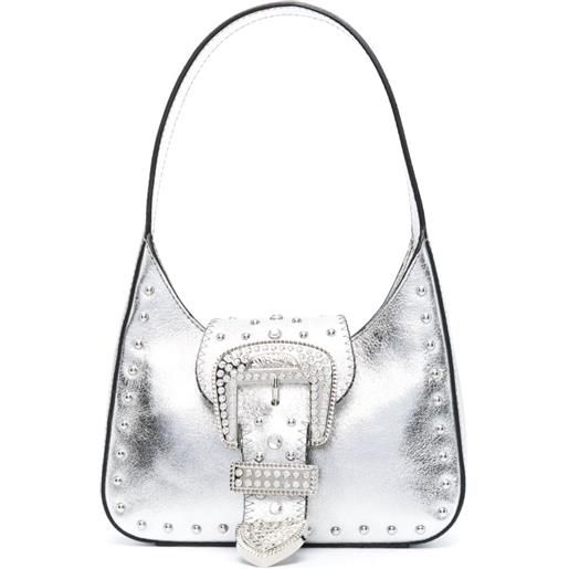 MOSCHINO JEANS buckle-detail tote bag - grigio
