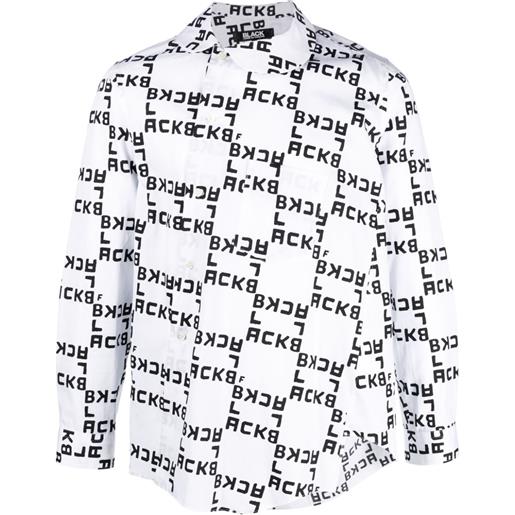 Black Comme Des Garçons camicia con stampa - bianco