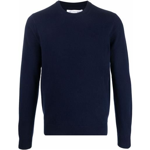 Comme Des Garçons Shirt maglione con dettaglio a coste - blu