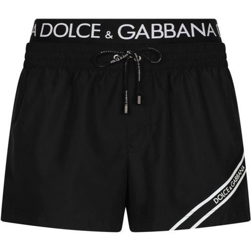 Dolce & Gabbana costume da bagno con logo - nero