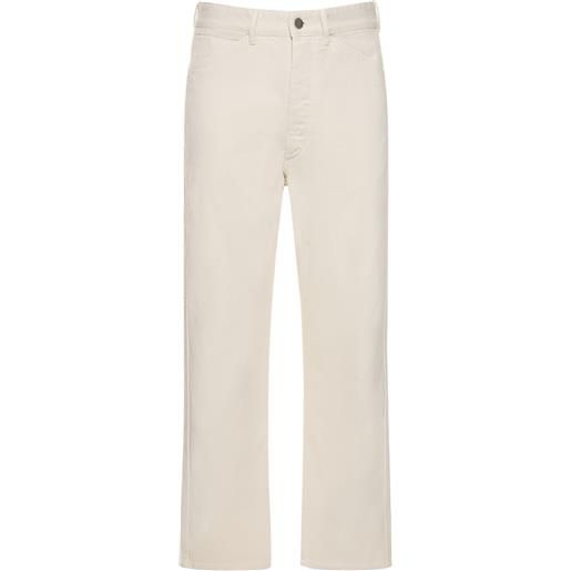 LEMAIRE jeans dritti in denim di cotone 26cm