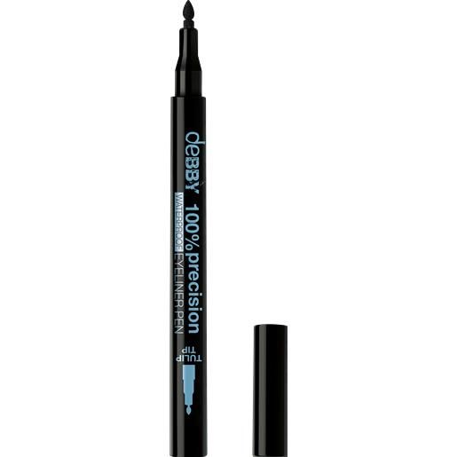 Debby eyeliner pen waterproof black tulip tip - -
