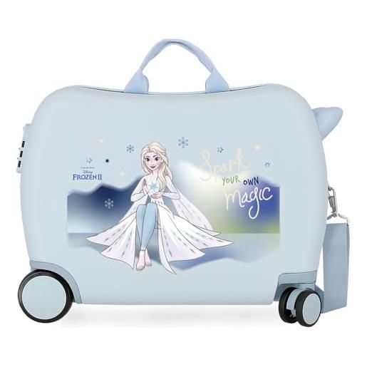Disney frozen adventure of my mind - valigia per bambini, 50 x 38 x 20 cm, rigida abs, chiusura a combinazione laterale, 38 l, 3 kg, 4 ruote, bagaglio a mano