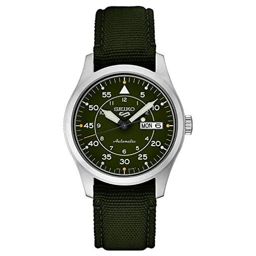 Seiko 5 sport flieger automatico quadrante verde cinturino verde orologio srph29k1