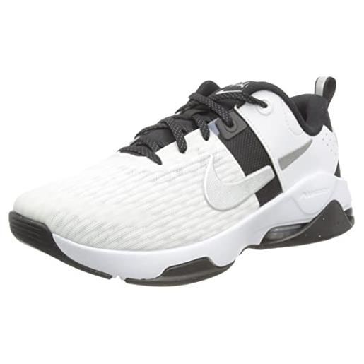 Nike w zoom bella 6 prm, sneaker donna, white/multi-color-black-mtlc platinum, 36.5 eu