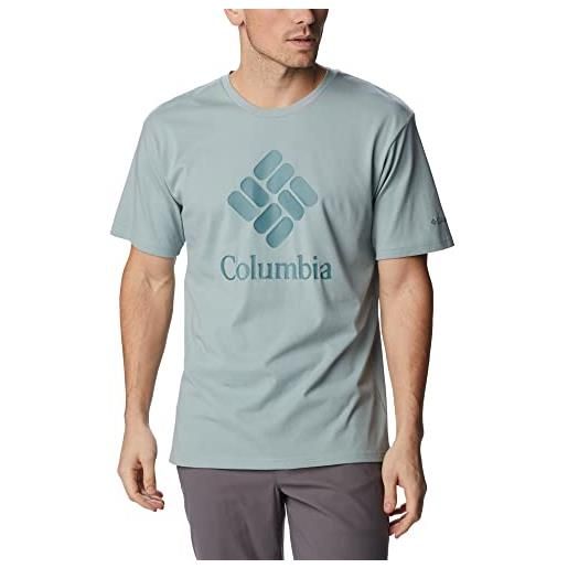 Columbia pacific crossing ii, maglietta a maniche corte con stampa, uomo