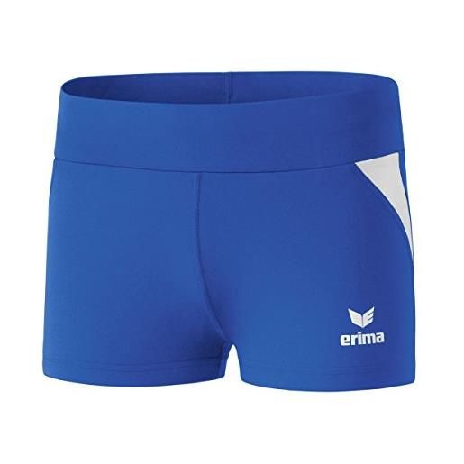 Erima atletica, hot pants donna, new royal/bianco, 34