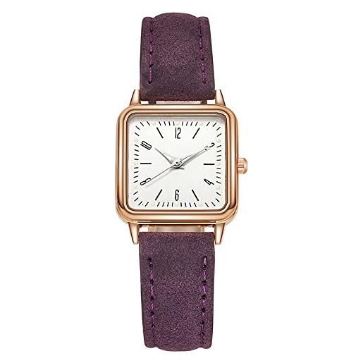 JANXLE orologio da donna in acciaio inossidabile orologio di design di fascia alta, orologi da donna in pelle a carica manuale, orologi da polso digitali luminosi espansione del vestito