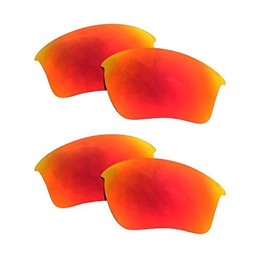 SOODASE per oakley half jacket 2.0 xl occhiali da sole rosso 2 pairs lenti di ricambio polarizzate