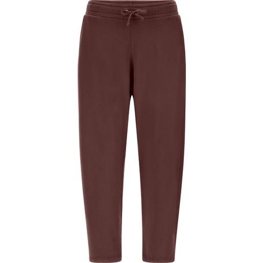 Freddy pantaloni joggers cropped in felpa invernale tinta in capo
