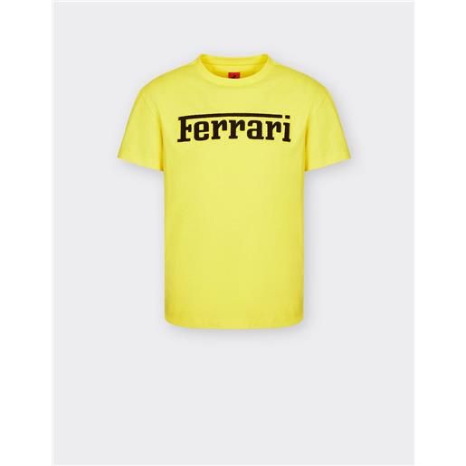 Ferrari t-shirt in cotone biologico con logo Ferrari