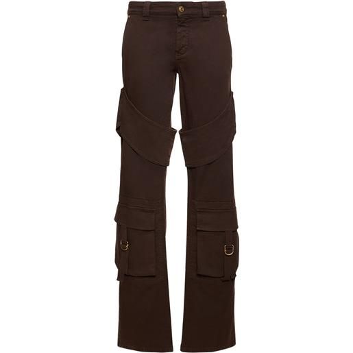 BLUMARINE pantaloni cargo lvr exclusive in cotone stretch