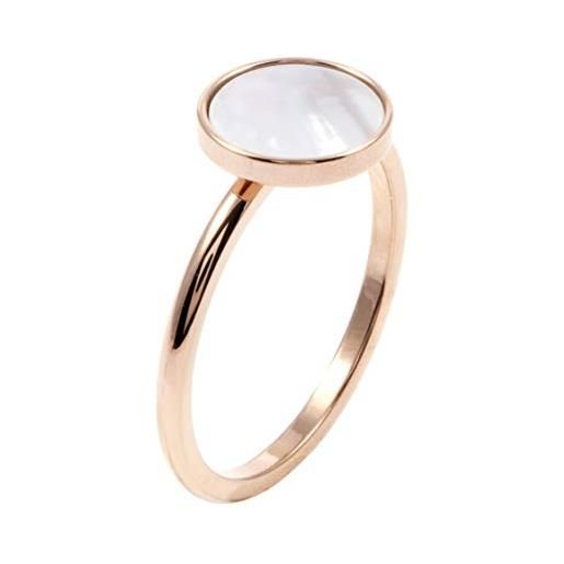 Happiness Boutique anello circolare minimal oro rosa | delicato anello con charm circolare placcato oro rosa