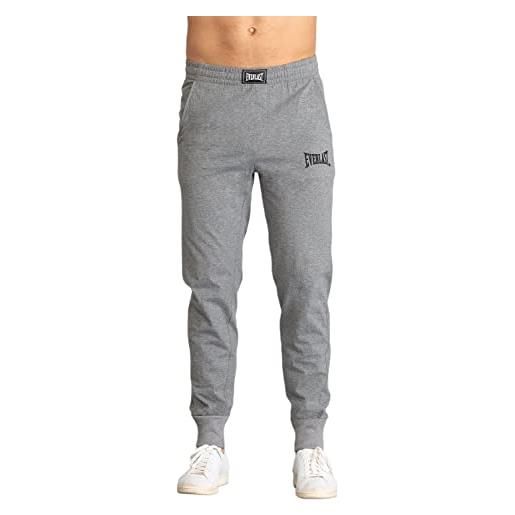 Everlast pantalone da uomo in jersey leggero grigio 32m142g74 (l)