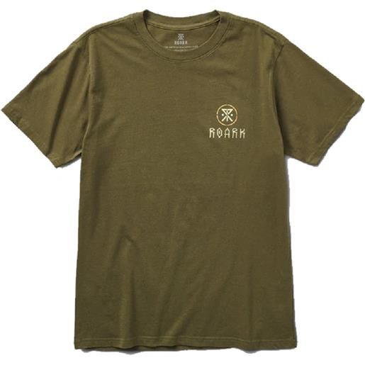ROARK t-shirt escorpion organic staple tee uomo verde militare