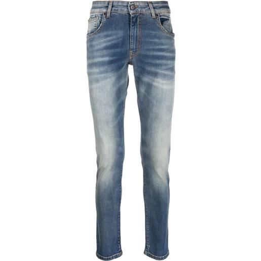 Salvatore Santoro jeans slim con applicazione - blu