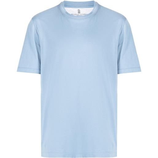 Brunello Cucinelli t-shirt girocollo - blu