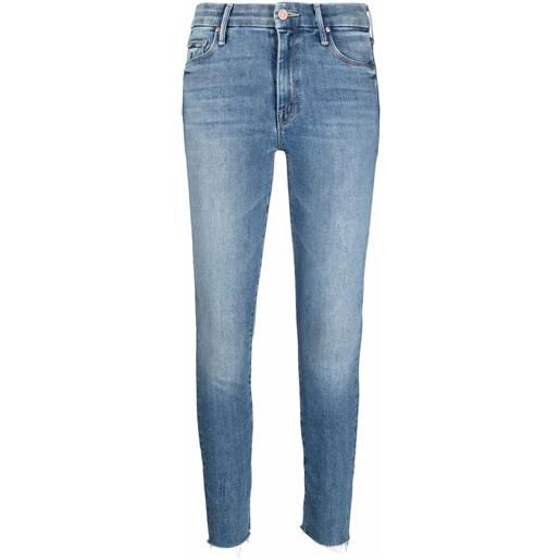 MOTHER jeans skinny crop - blu