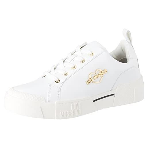 Love Moschino ja15625g0fia010035, sneaker da donna, bianco, 35 eu
