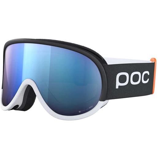 Poc retina mid race ski goggles nero partly sunny blue/cat2