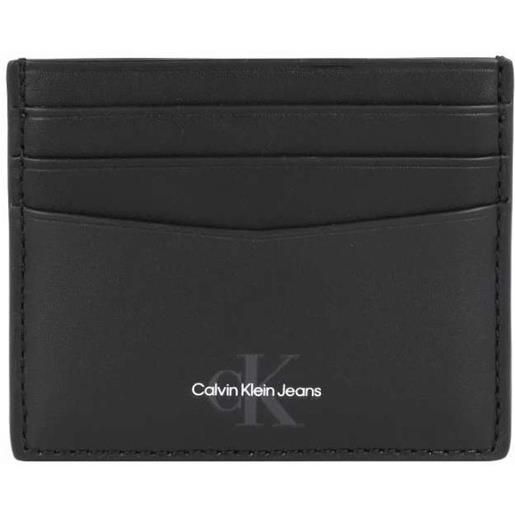 Calvin Klein Jeans calvin klein accessori monogram soft cardcase black portatessere nero uomo